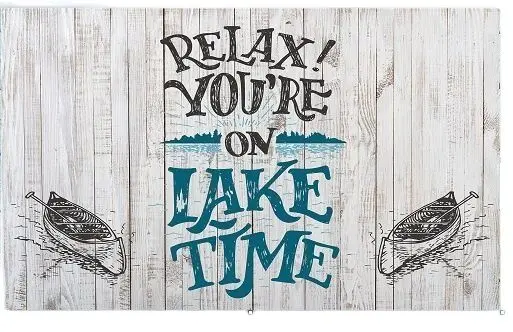 

Relax! You'Re On Tthe Lake Time Doormat Outdoor Porch Patio Front Floor Christmas Decoration Holiday Rug Decor Home Door Mat