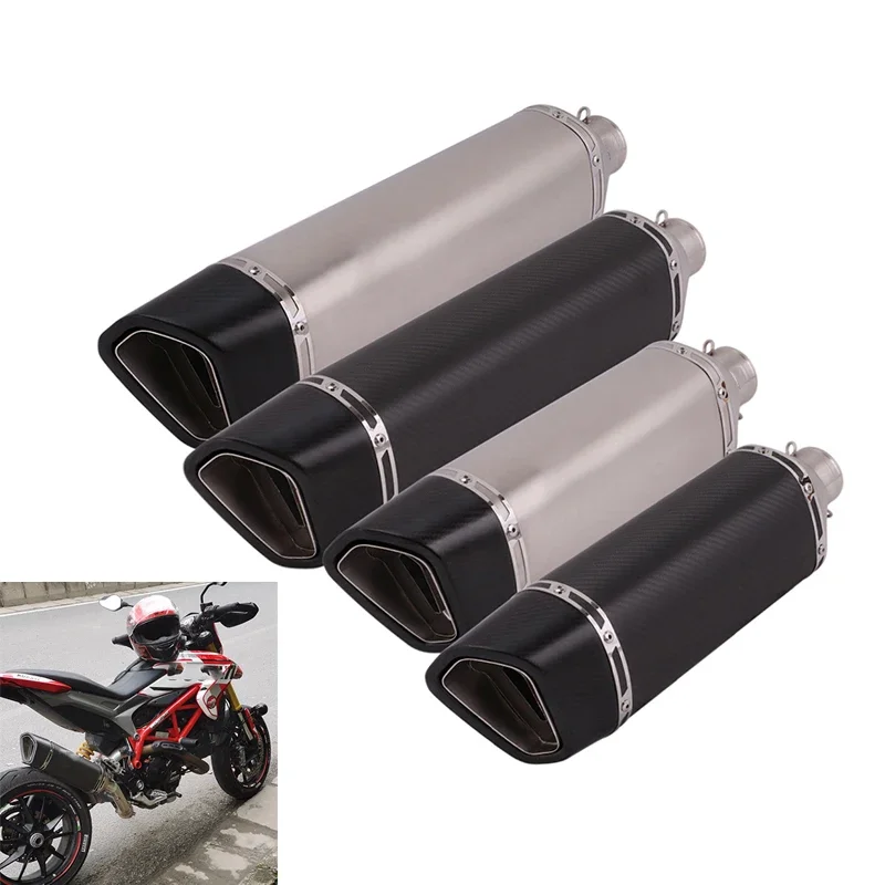 Universal Motorcycle Exhaust 51mm Systems Modified Carbon Fiber Muffler For MT09 CB600 TMAX 530 Z900