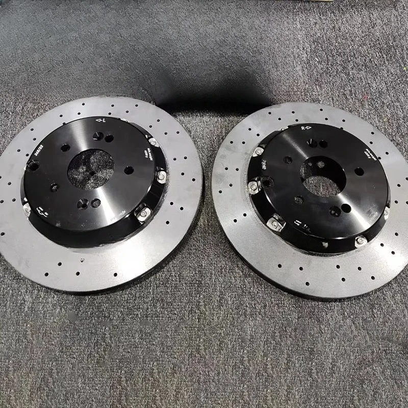 Rear Carbon Ceramic Disc Long Fiber Brake Discs STOPART 340MM CCB Brake Rotor Pads for 2018 Kia Stinger GT