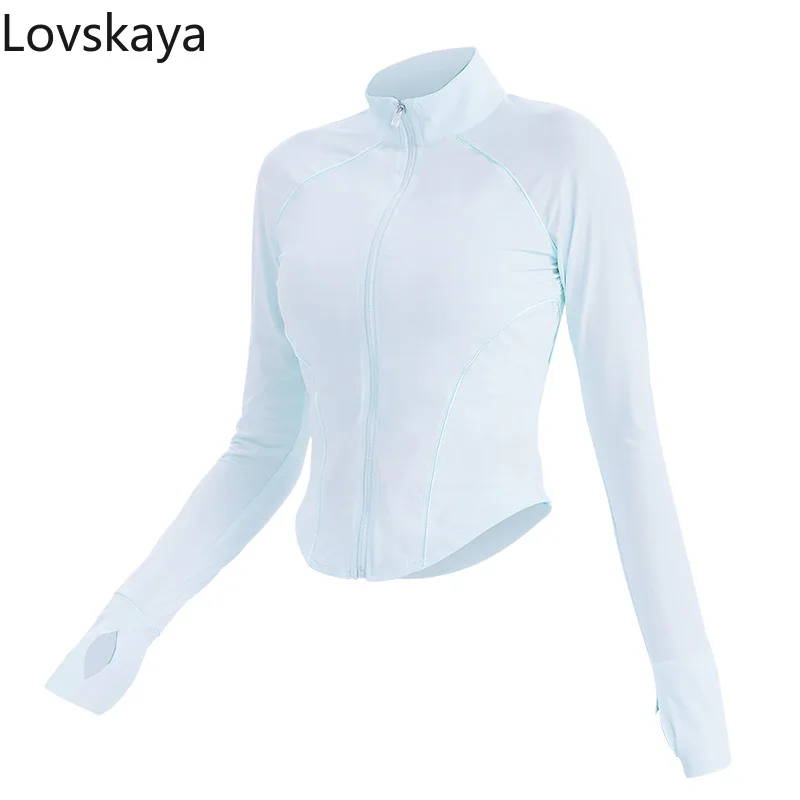 Sudadera con capucha de manga larga para mujer, traje deportivo adelgazante para correr y yoga, chaqueta de entrenamiento transpirable para ciclismo, novedad de otoño