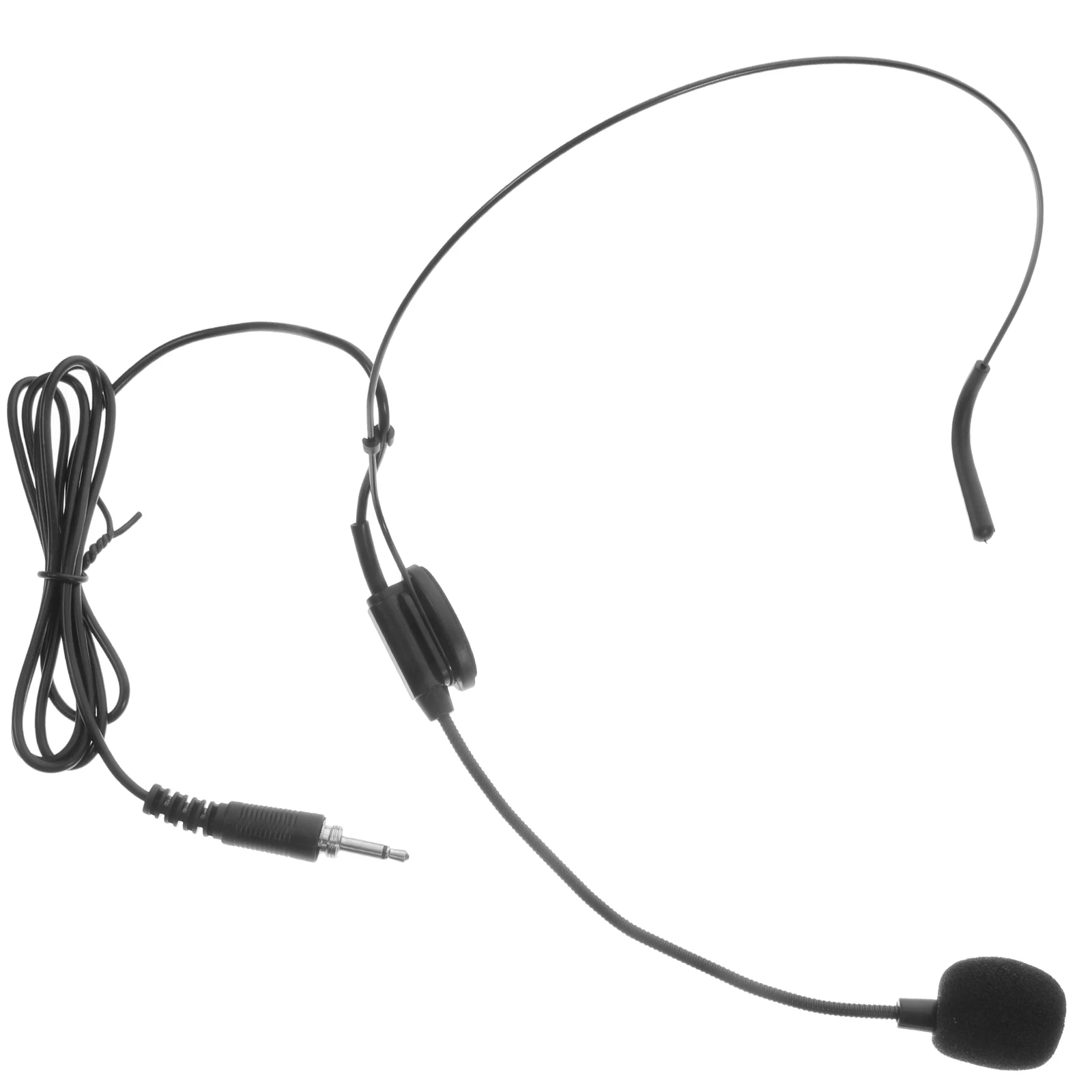 

Headset Microphone 3.5mm Plugs Adjustable Wired Ear Mic for Speaking Lectures Live Performance Recording Stage