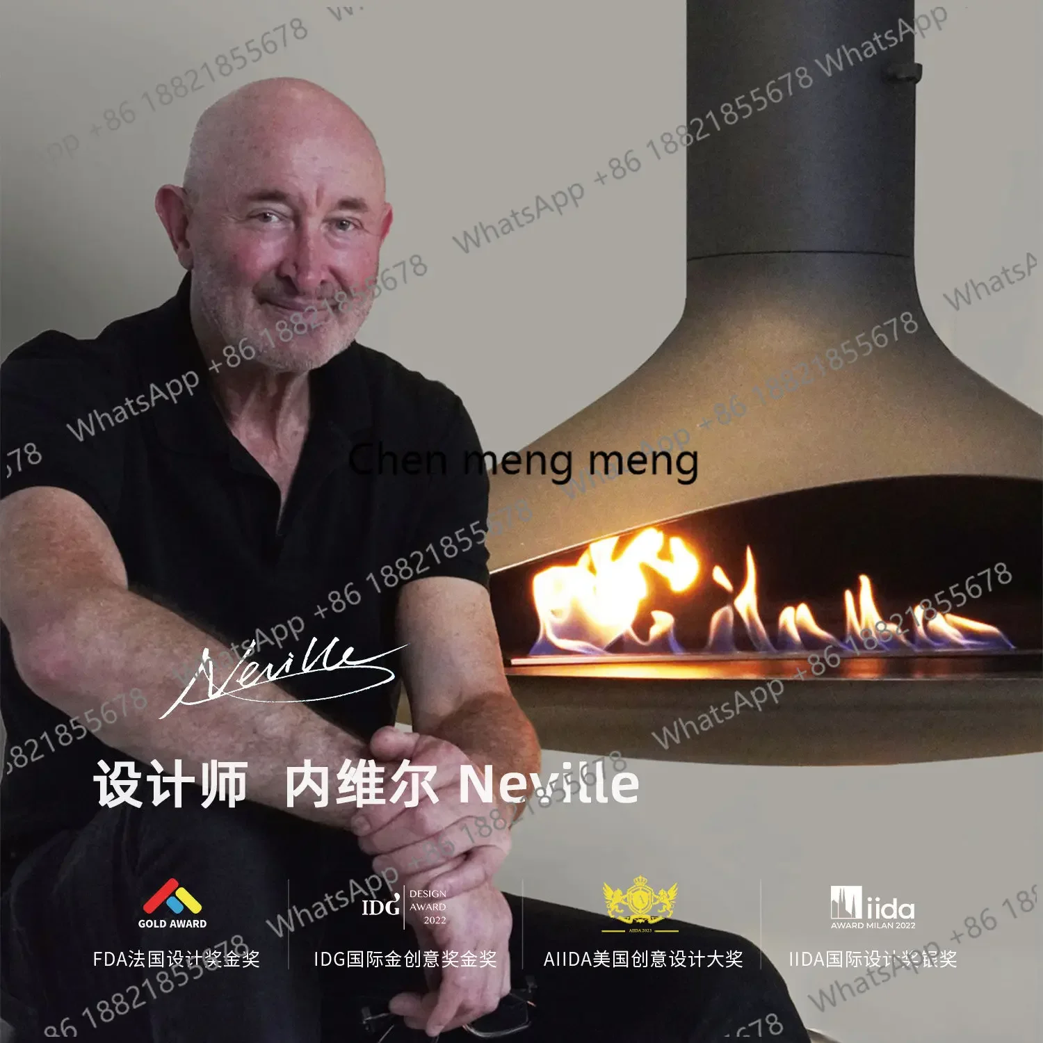 New arrive True fire fireplace home firewood burning modern indoor villa homestay heating cast iron wood burning stove