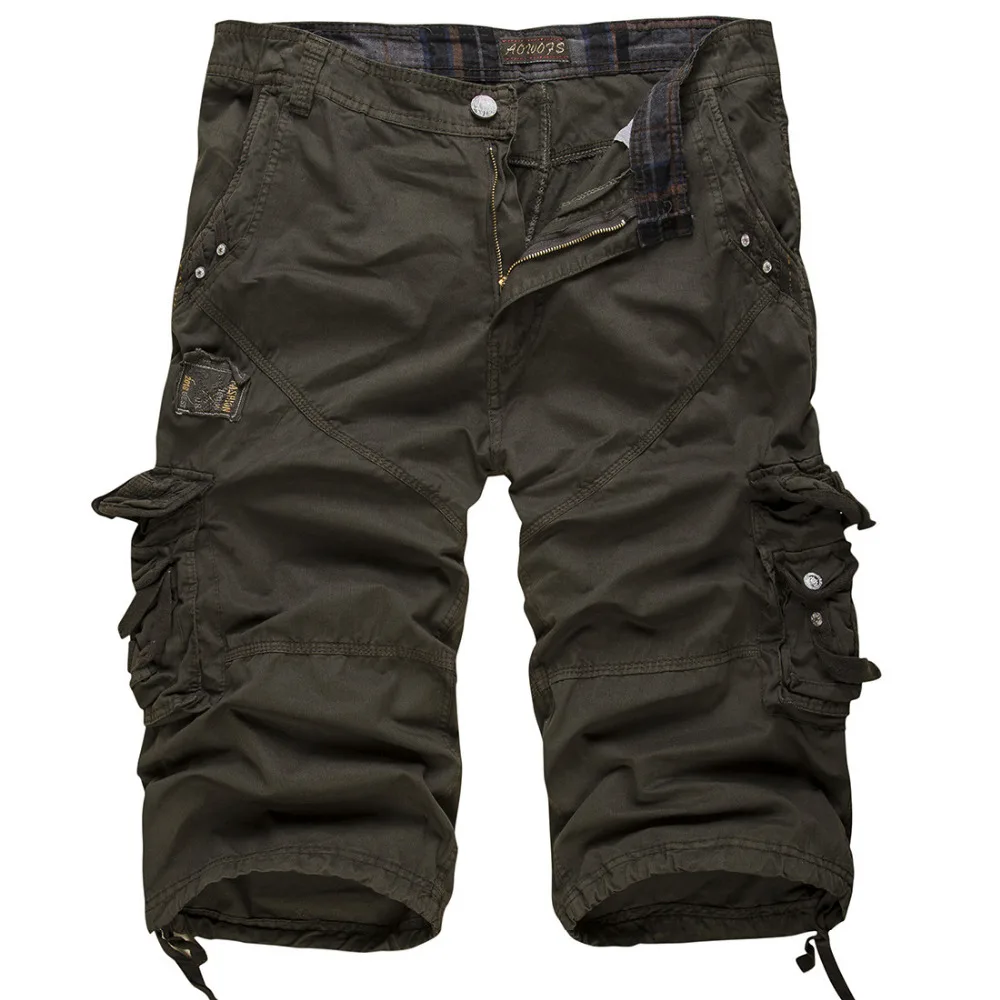 Tooling Capris Male Plus Size Overalls Summer Male Capris Casual Shorts