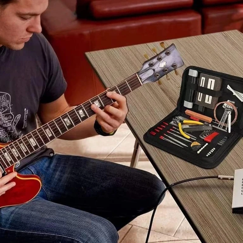 

28 шт. комплект для ремонта струнных инструментов, включая необходимые аксессуары для музыкантов, струнный инструмент для JOMD