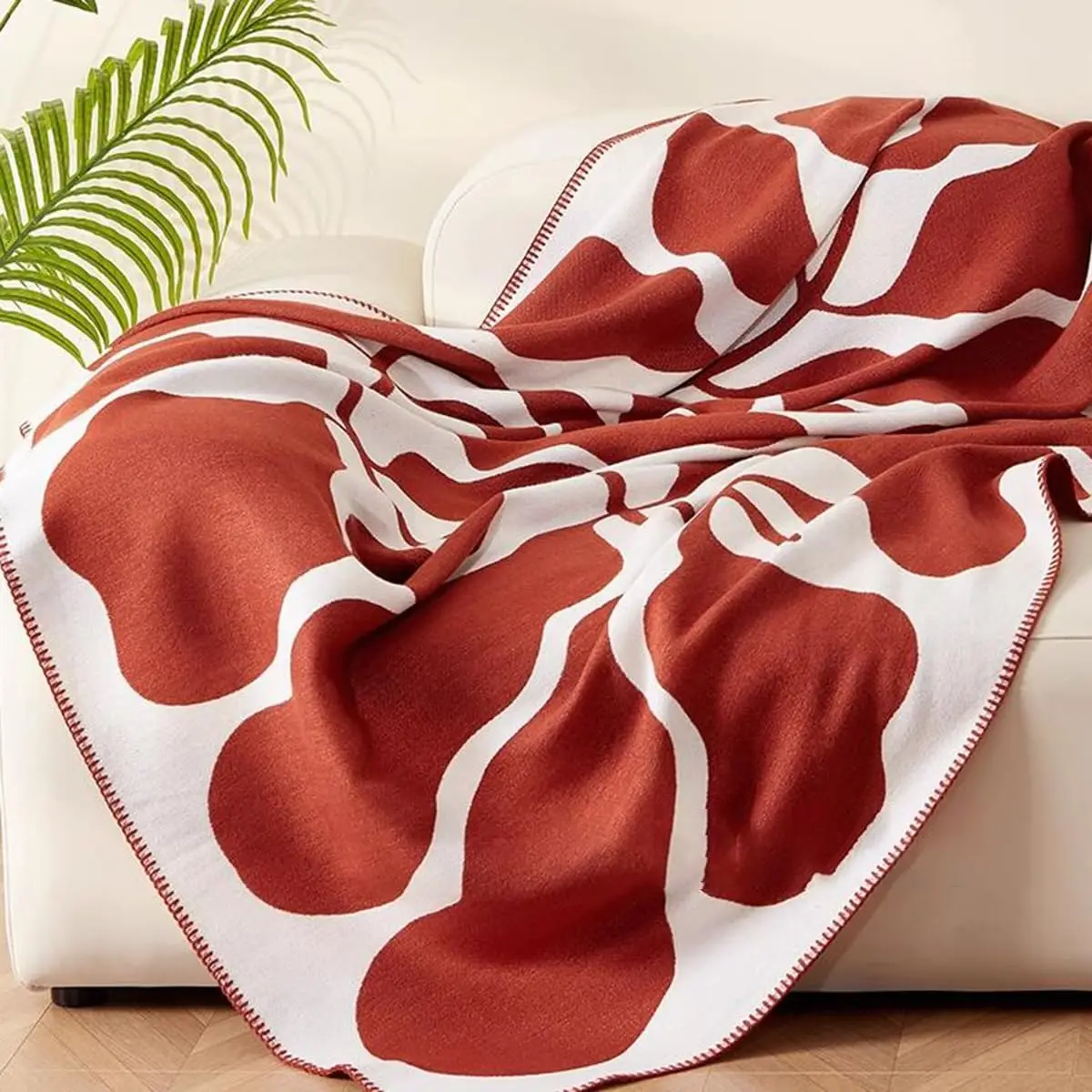 Knitted Throw Blankets for Couch and Bed, 180x130 Cm Soft Cozy Knit Blanket, Lightweight Decorative Blankets Throws Warm
