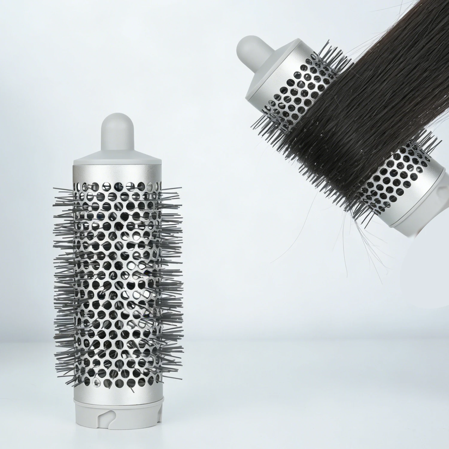 FlexStyle Small Round Brush Attachment for Straight Wavy Curly And Frizzy Hair Styles