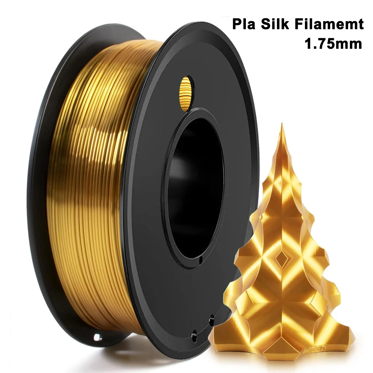 

250g 500g 1kg Silk Gold PLA Filament 1.75mm 3D Printer Material silk gold pla For 3D Printer Filament wire Vacuum Packaging