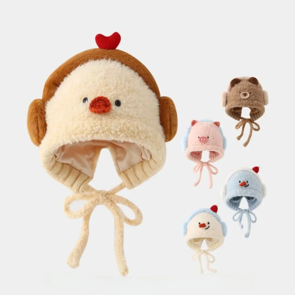 جديد لطيف الكرتون الأطفال قبعة الباردة والدليل على سميكة سدادات حماية الأذن قبعة يندبروف قبعة دافئة الشتاء