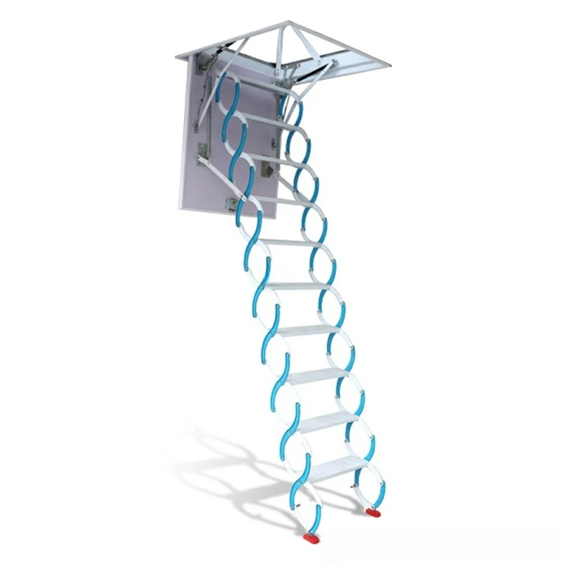 

Attic telescopic stairs, semi-automatic titanium magnesium carbon steel, villa reinforcement, duplex household invisible