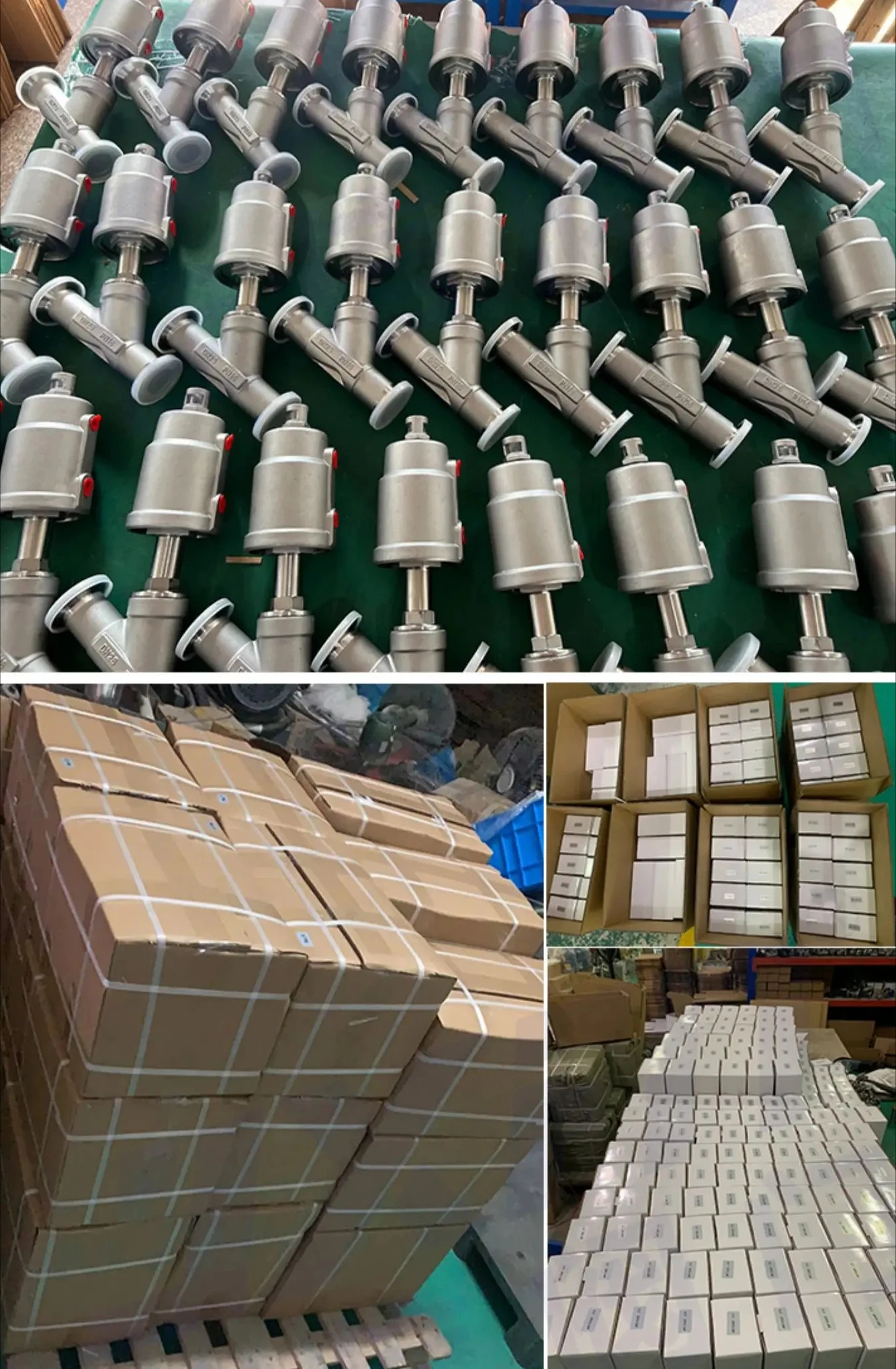 

304 Stainless Steel Quick Clamp Pneumatic Y-Angle Seat Valve High Temp for Steam DN15-80 Industrial