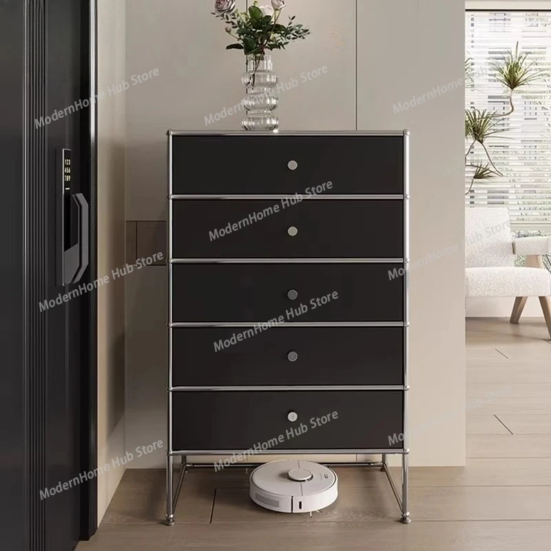 Stainless Steel Modular Storage locker Chest of drawers Living Room Cabinets chest drawer Display cabinet Showcase furniture