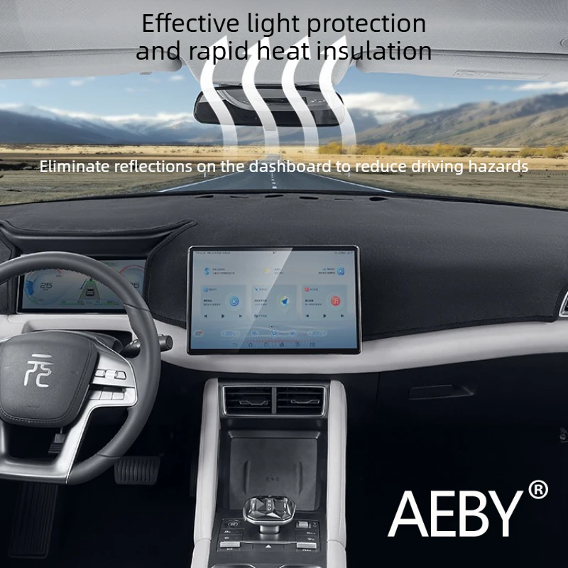 

Для BYD Atto 2 2024-2025: Антибликовый коврик на приборную панель, солнцезащитный чехол, защита приборной панели, универсальный нескользящий коврик, накладка-чехол