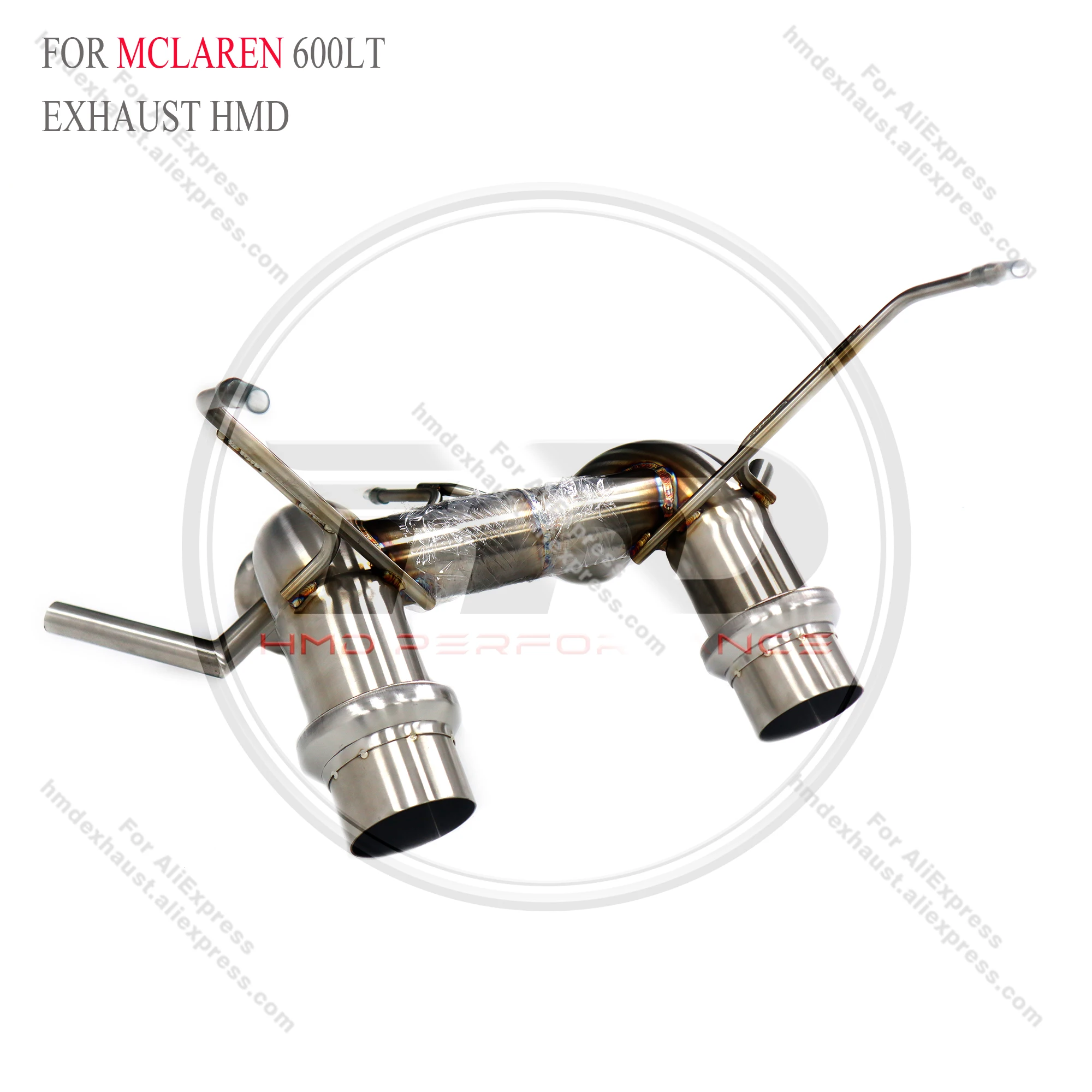 HMD gran oferta SUS304 sistema de escape rendimiento Catback escape para McLaren 600LT 3,8 T 2018 + sin silenciador de válvula