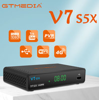 Factory GTMEDIA V7 S5X DVB-S/S2/S2X Satellite TV Receiver Full HD 1080P PVR Ready Support 4G/3G Dongle Full PowerVu  Ccam Newcam