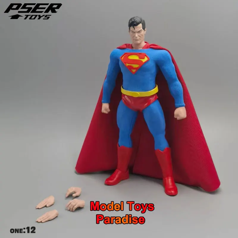 

Psertoys 1/12 Collectible Toys Superman Classic Comic Version Hero Men Soldier Full Set 6Inch Action Figure Model Gifts