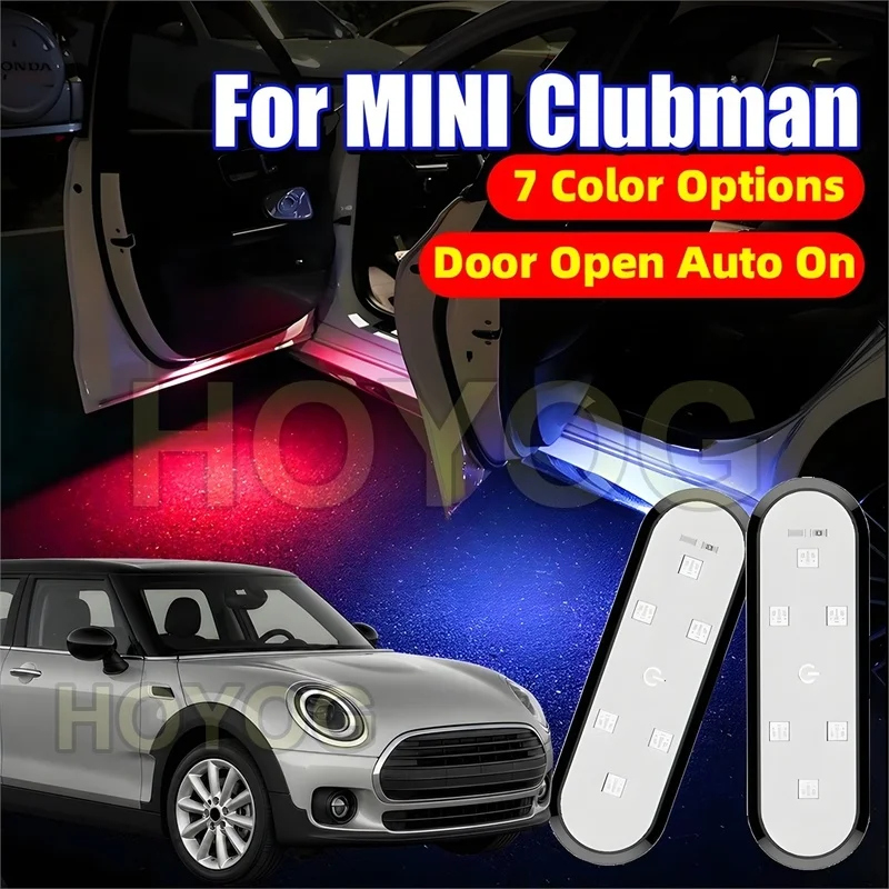 Fit for MINI Clubman 2015-2024 Car Door Light with a Magnetic Sensor and Type-C Charging