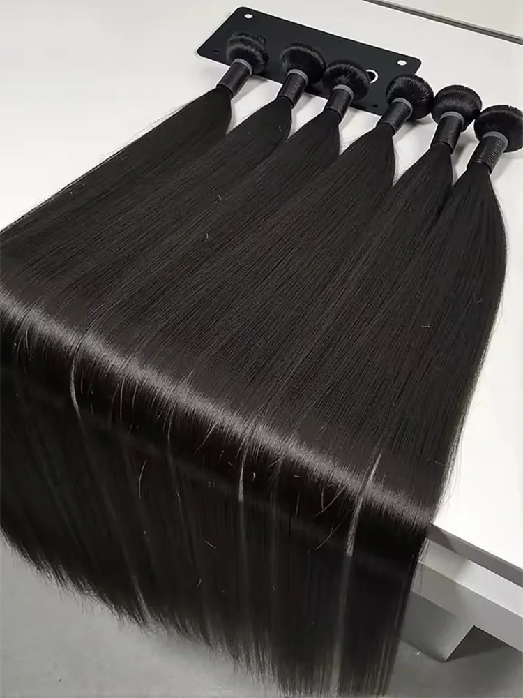 

Прямые пучки человеческих волос Bone, 100% необработанные пучки 2, 3, 4 шт., девственные волосы, высокое качество, наращивание натурального цвета для женщин