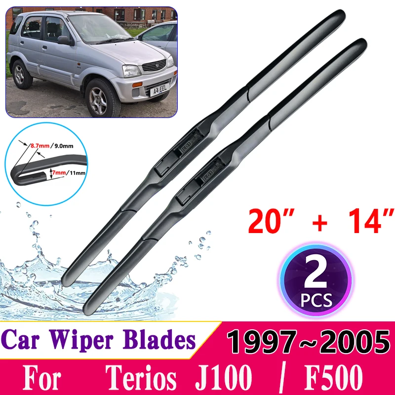 

for Daihatsu Terios Taruna Toyota Cami J100 F500 1997~2005 2004 Car Front Windscreen Wipers Blades Wipers Blade Car Accessories