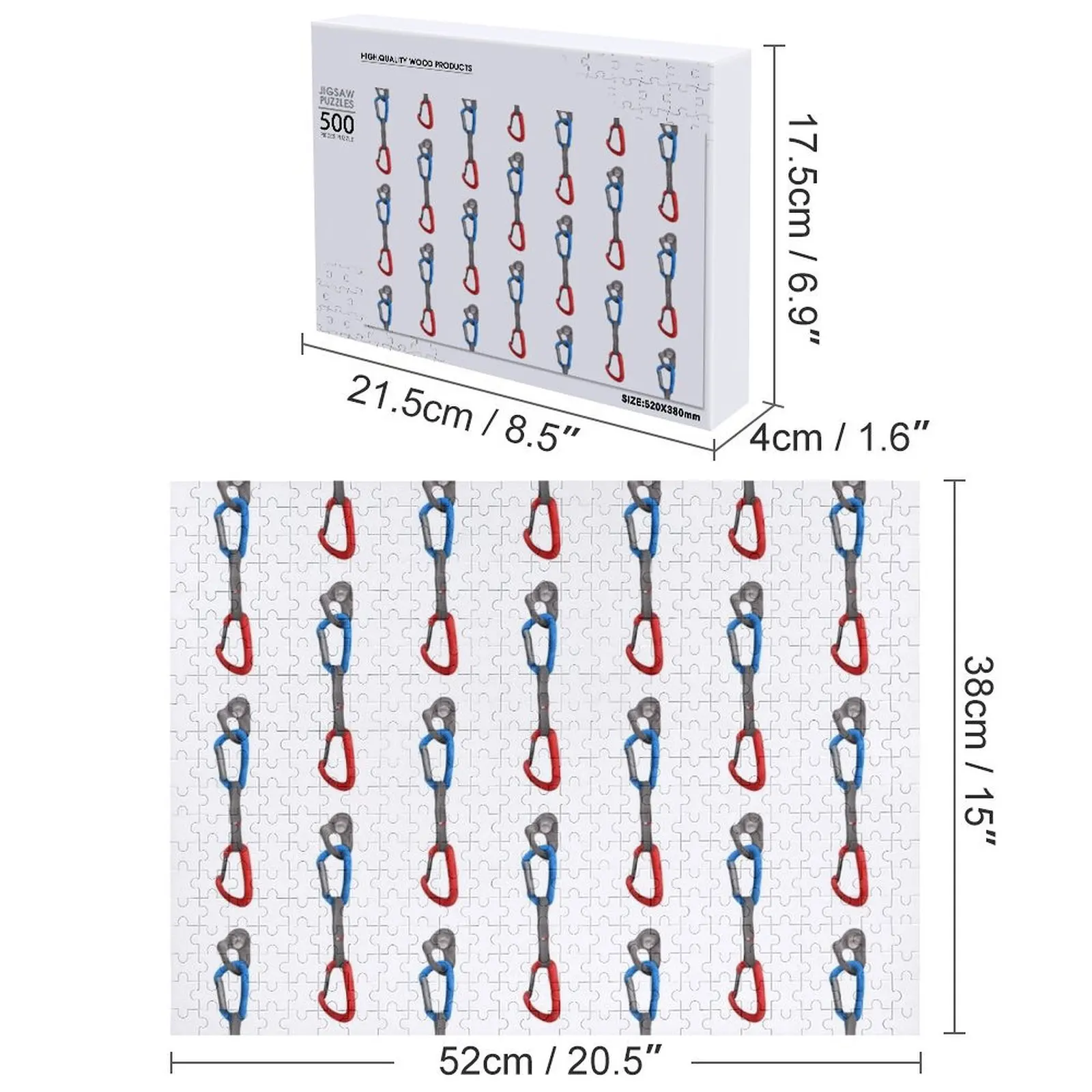 Карабин для скалолазания, головоломка, деревянное имя, кусочки головоломки, пазл для взрослых