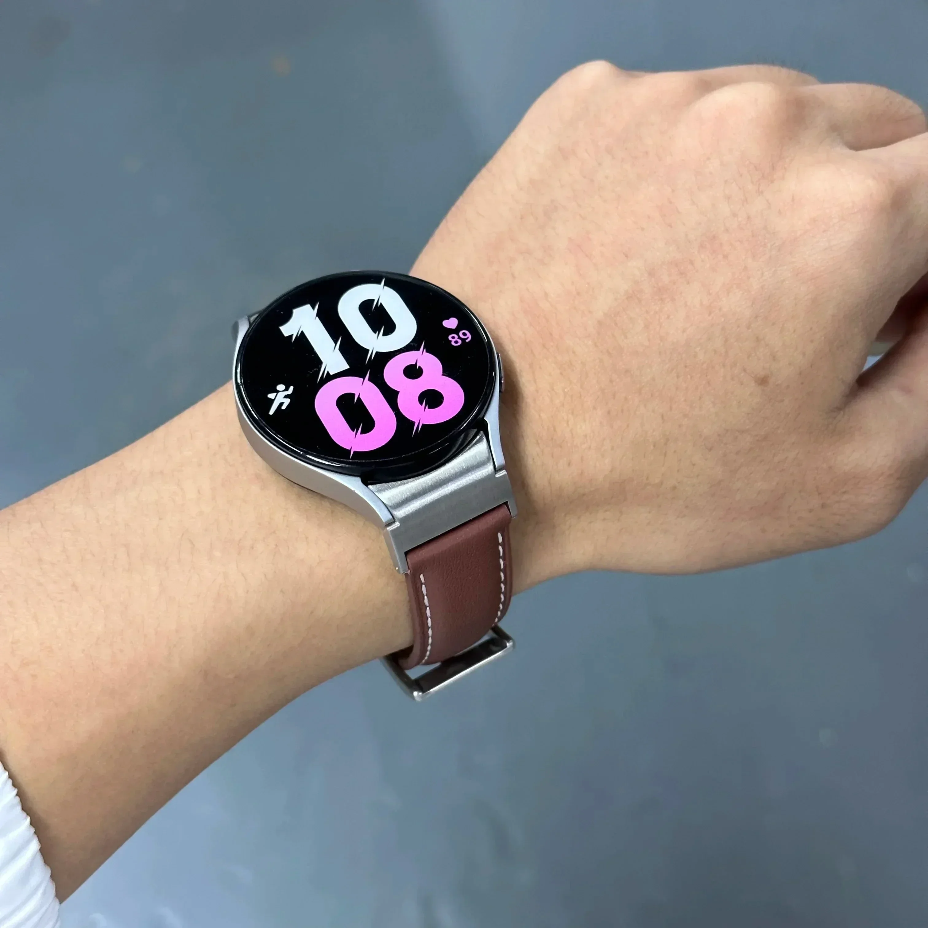 Кожаный ремешок без зазоров для Samsung Galaxy Watch 6 4 Classic 47 43 мм 46 мм 42 мм Ремешок для часов 7 6 5 4 40 мм 44 мм 5Pro 45 мм Браслет