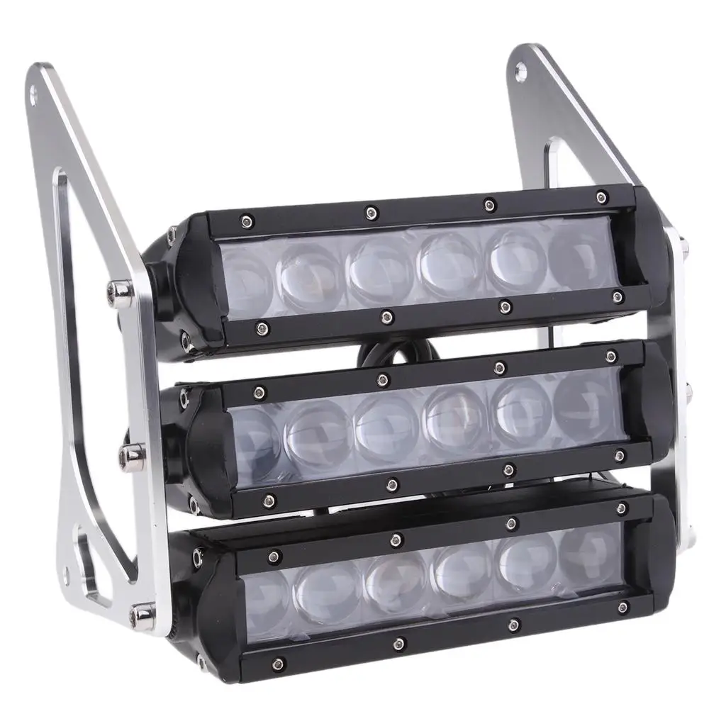 

1 Set Motorcycle Retro Three-tier LED Modified Headlights Contains 2 brackets, 3 headlights for Honda Grom MSX 125SF MSX125