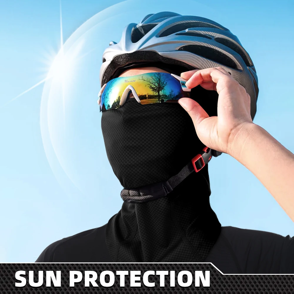 Summer Breathable Balaclava Hood Caps Quick-dry Anti-UV Full Face Mask Sport Bicycle Fishing Windproof Soft Helmet Liner Beanies