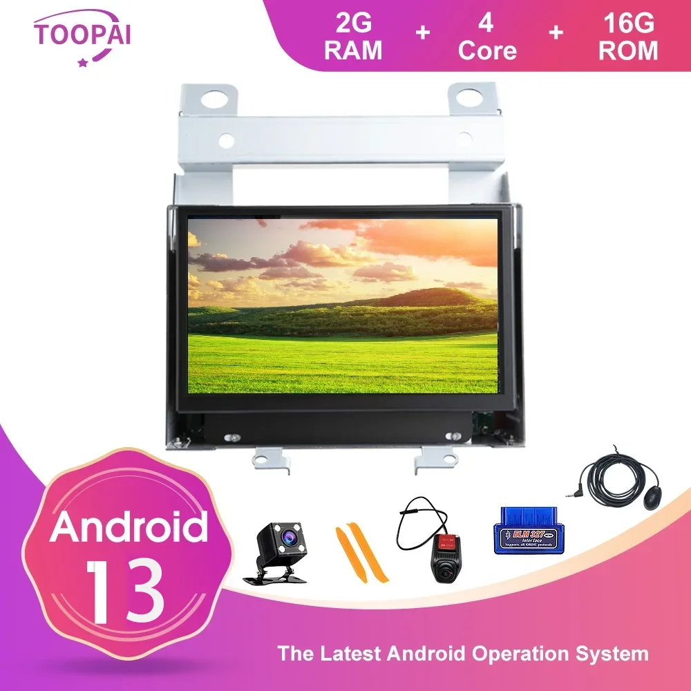 TOOPAI Android 13 For Land Rover Freelander 2 2007-2012 GPS Navigation Car Multimedia Player DVD Auto Radio Stereo Head Unit