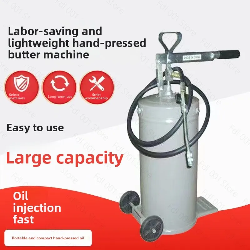 Heavy duty high pressure portable manual grease pump bucket grease lubrication