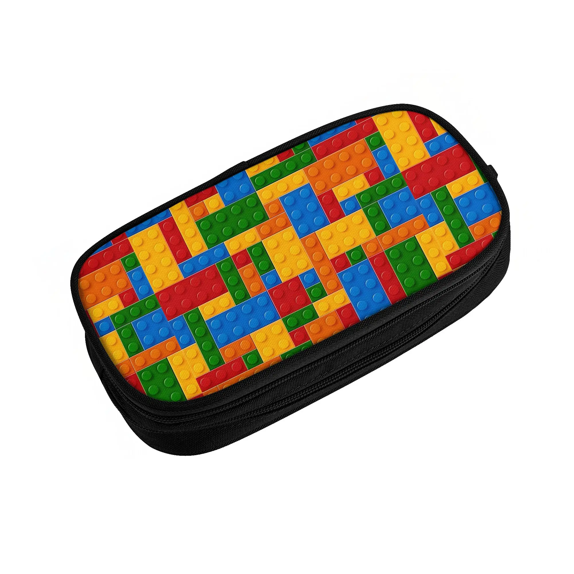 Building Blocks Toy Construction Pencil Case Colorful Funny Pen Holder Bag Student Big Capacity School Pencil Box Stationery