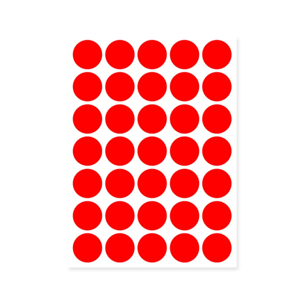 Circular Coding Stickers Adhesive Dot Labels For Office Management School Labeling Writing Classification Color Markings