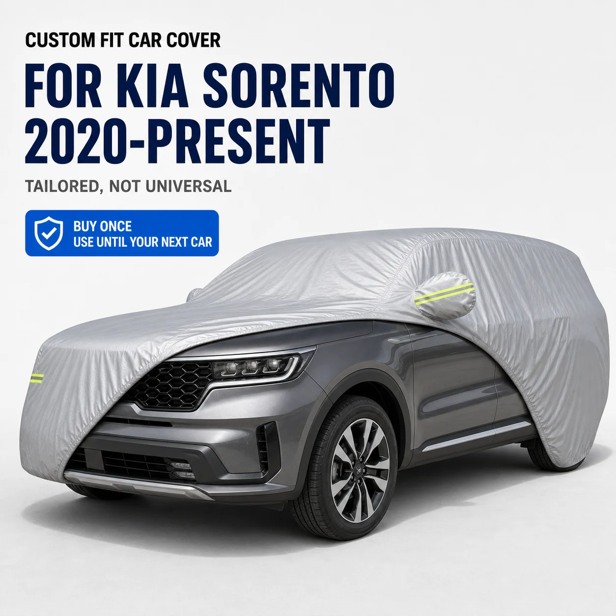For Kia Sorento 2020-Present Exterior Car Cover Custom Fit Car Sun Protector Waterproof Dustproof Car Outdoor Protection