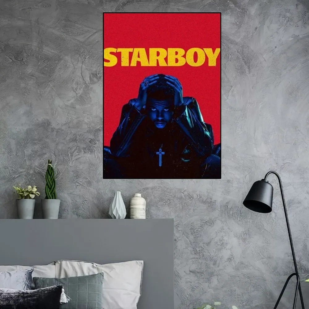 The Weeknd Hot Singer Poster Home Room Decor Aesthetic Art Wall Painting Stickers