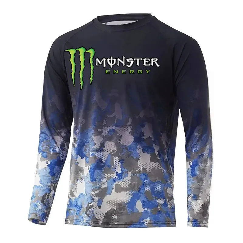 

Футболка с длинными рукавами и градиентом монстра, островный стиль, цветной блок, 3D принт, модный повседневный спортивный велосипедный мотоциклетный дышащий топ