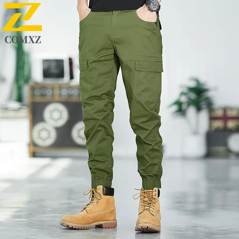 Men's Casual Pants Fashionable Fit Multi Pocket Design Comfortable and Breathable Work Pants Outdoor Hiking Camping Ankle Pants