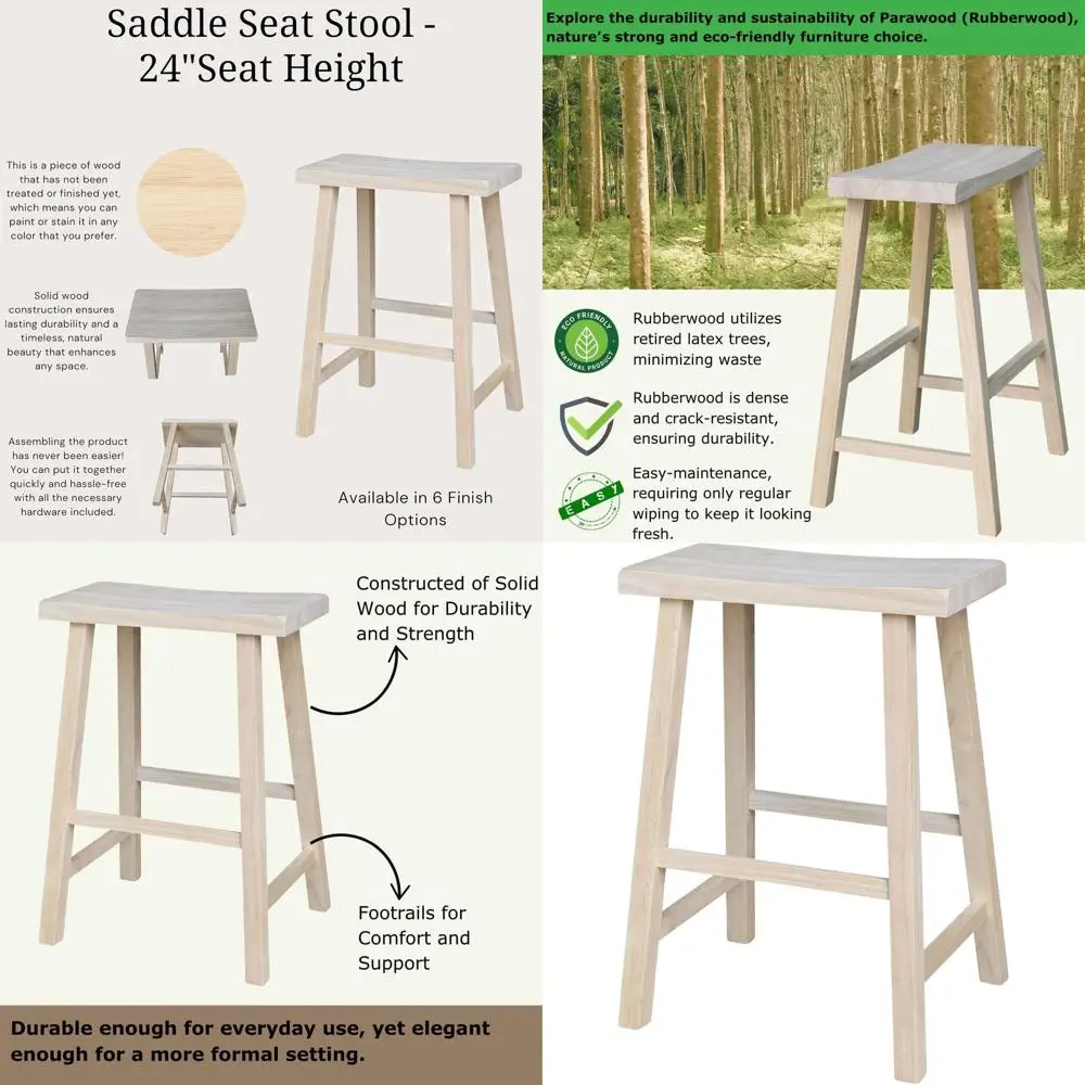 

Высокий стул-табурет 24, сиденье 24 дюйма, массив паравуда, подходит для кухни, столовой, бара или лаунж-зоны, диаметр 14,5 дюйма, ширина 17,75 дюйма, выдерживает нагрузку до 102 кг