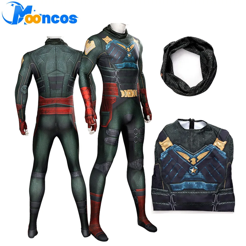 

Костюм для косплея Солдат-Мальчик (The Cos Boys) для мужчин, фэнтези-комбинезон, маскировочный костюм с шарфом, боди, наряд для Хэллоуина и карнавальных вечеринок