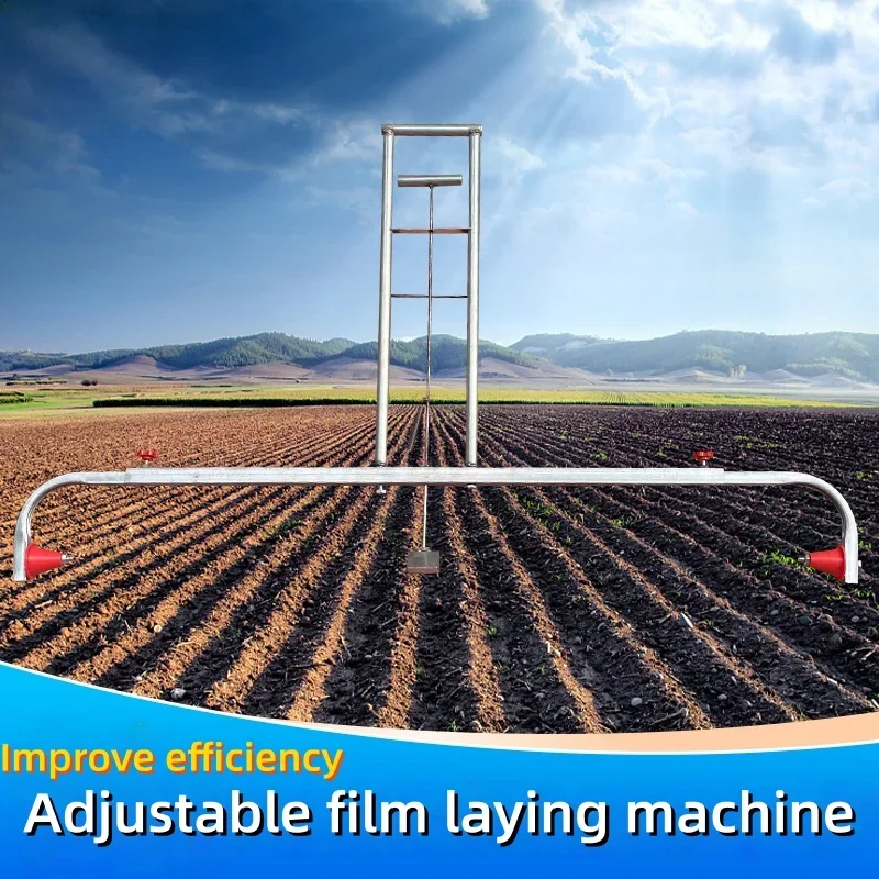 Kleine landbouw automatische filmpers- en afdekmachine Handmatige multifunctionele filmverspreidingsmachine Film afdekgereedschap