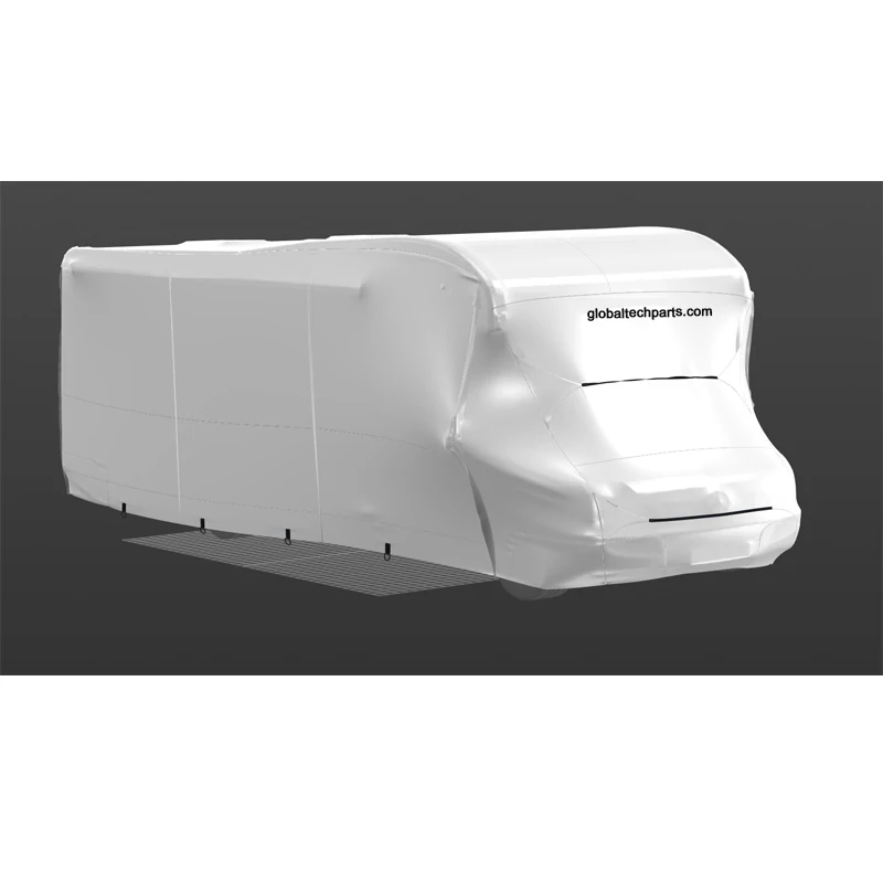 Custom Waterproof Class C RV Cover Fabric Printed with Custom Logo for Caravan and Motor Home