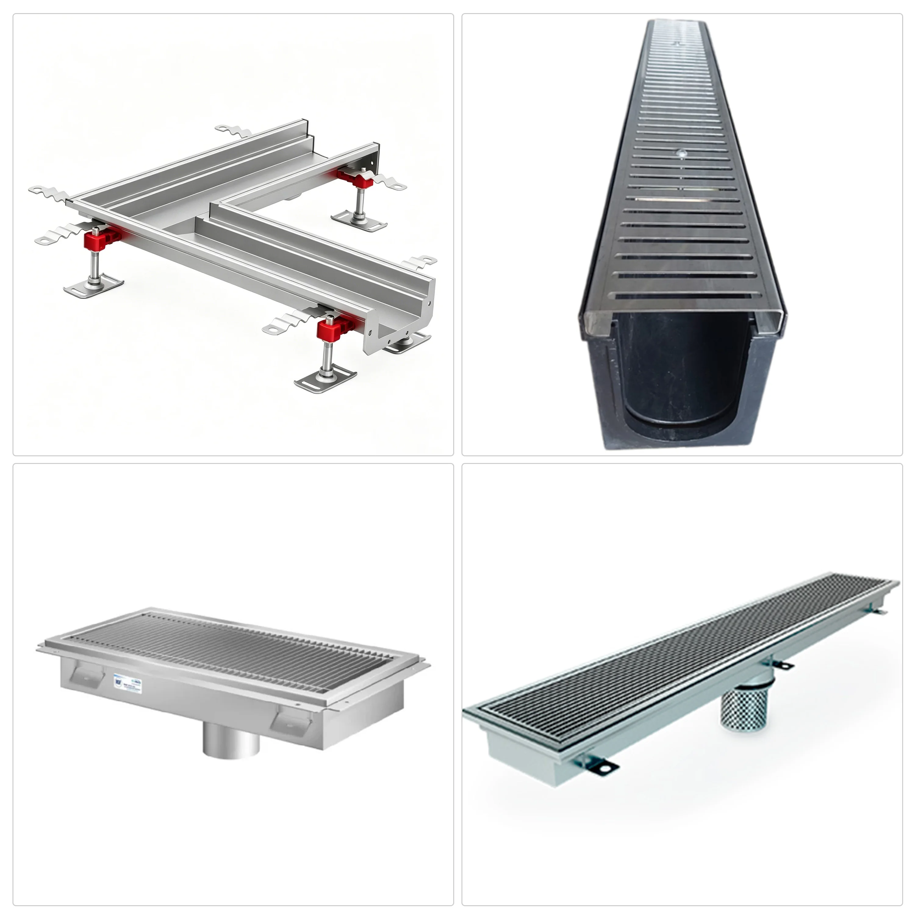 Food Factory & Processing Workshop Anti-odor Heavy Load 304 Stainless Steel  Custom Floor Drain