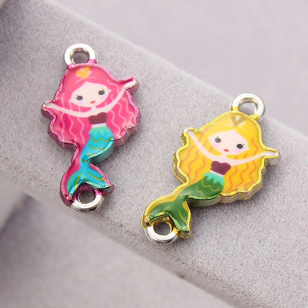 

10Pcs Mermaid Alloy Pendant Charms Stylish Unique Design DIY Jewelry Necklace Bracelet Earrings Making Accessories