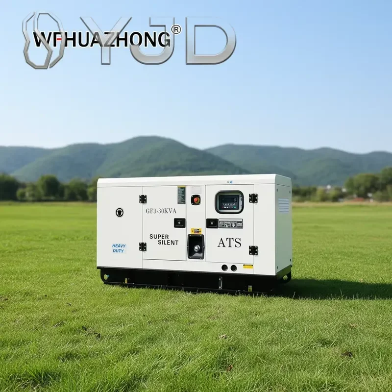 30kw 40kw Diesel Generator Super Silent Type Industrial Low Noise Engine Genset with ATS 12V DC Electric Start Water Cooled