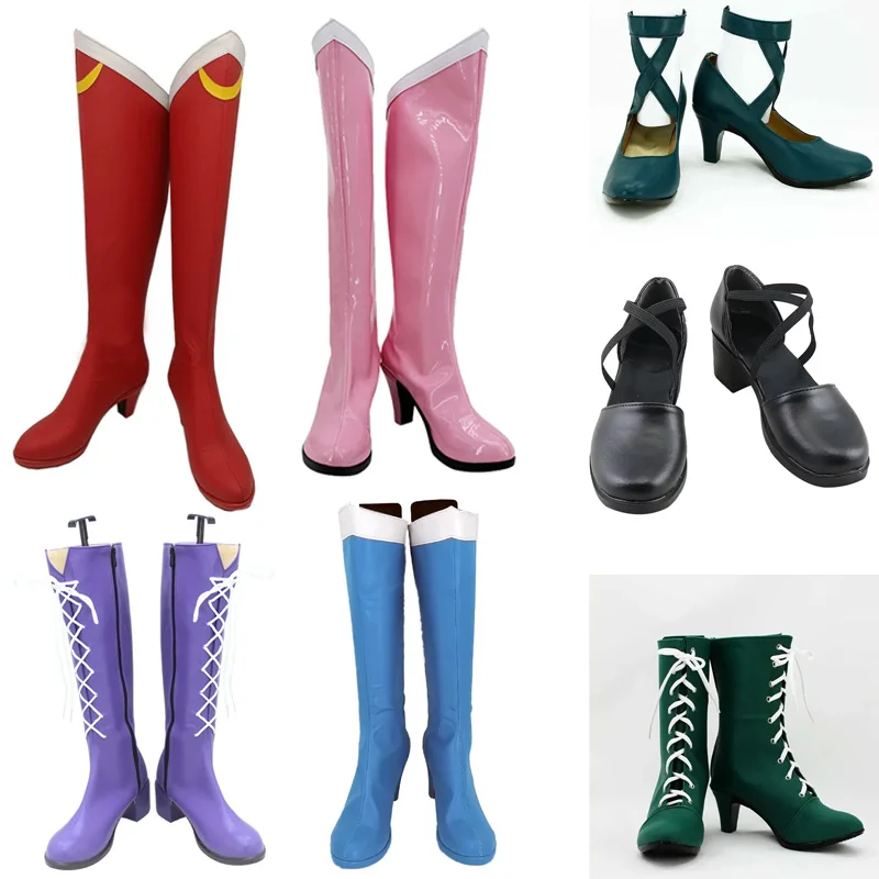 Tsukino Kino Makoto Kaiou Michiru Tenoh Haruka boots Rabbit Cosplay Aino Minako Meiou Setsuna Tomoe Hotaru Shoes Custom made