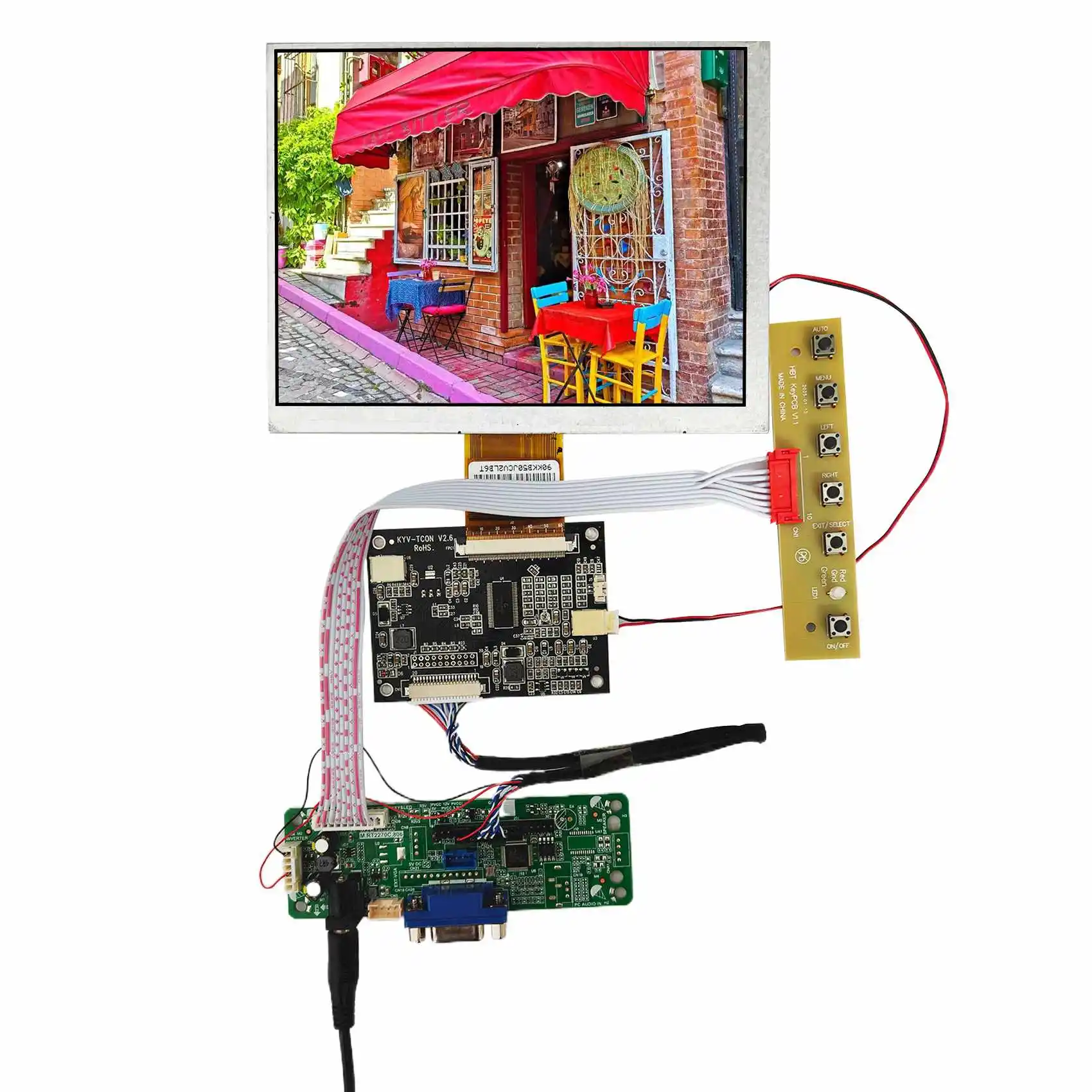 

7-дюймовый ЖК-экран 800x600 CLAA070MA0ACW и плата контроллера ЖК-дисплея VGA RT2270