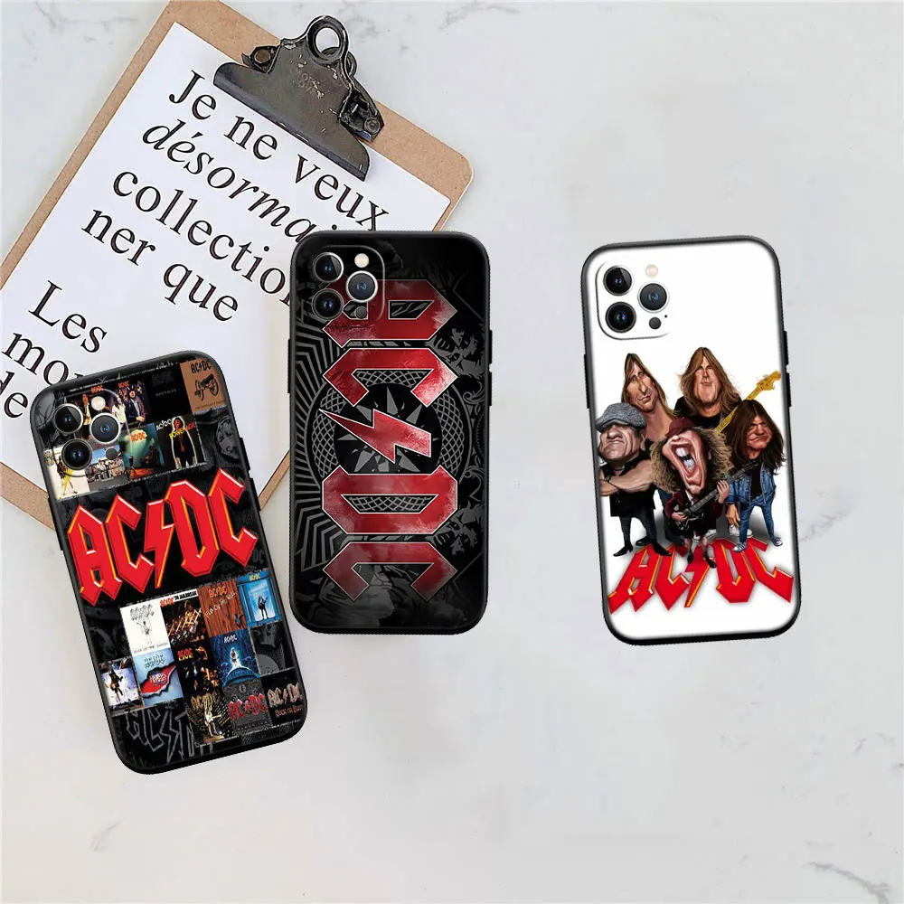 A-acdc Case for Redmi Note 8 9 9S 9T 10 10C 10S 11S 10T 12 12S 12C Pro Max