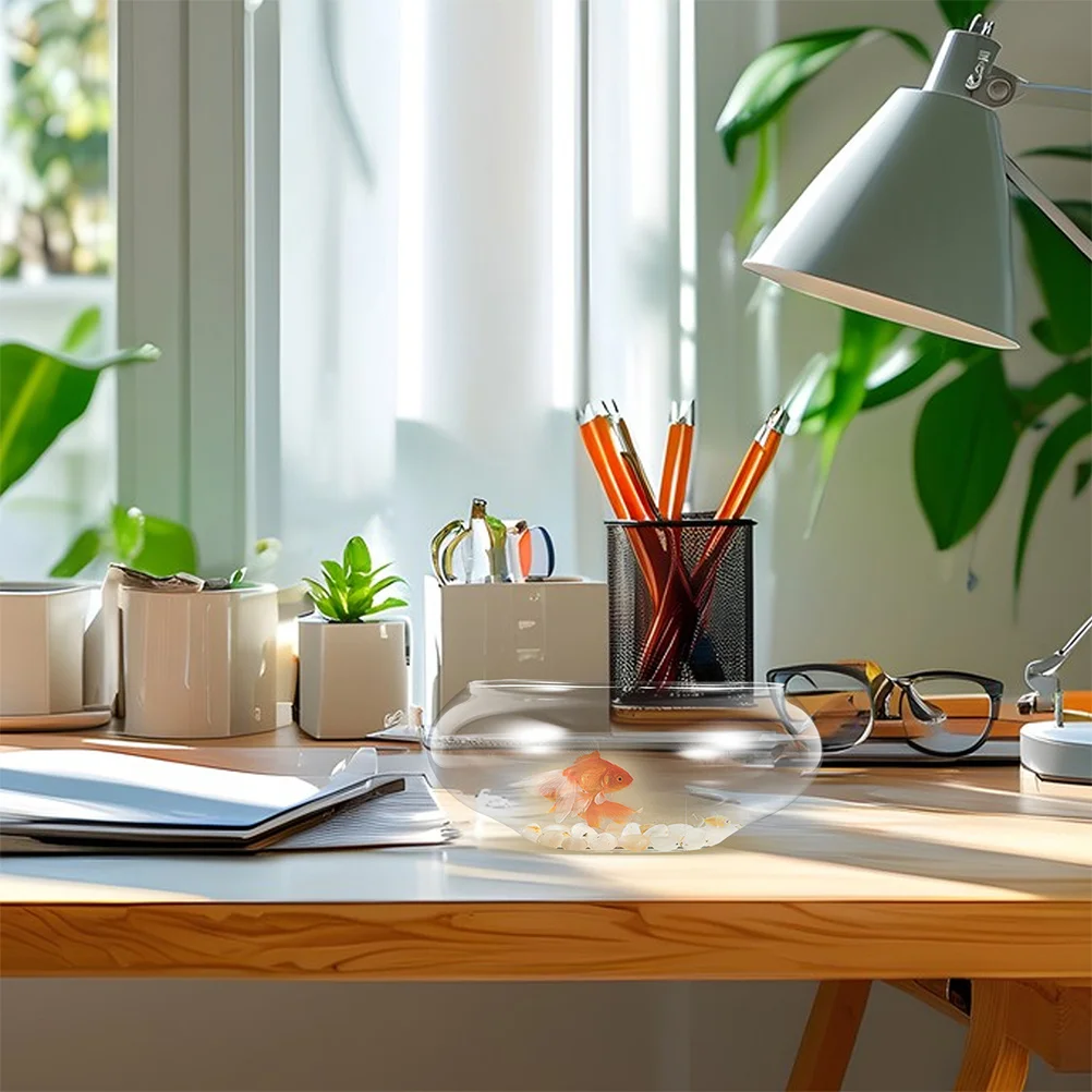 

2Pcs Transparent Glass Planter Bowl Hydroponic Lotus Water Lily Succulent Vase Indoor Outdoor Decor Container Lotus Planter