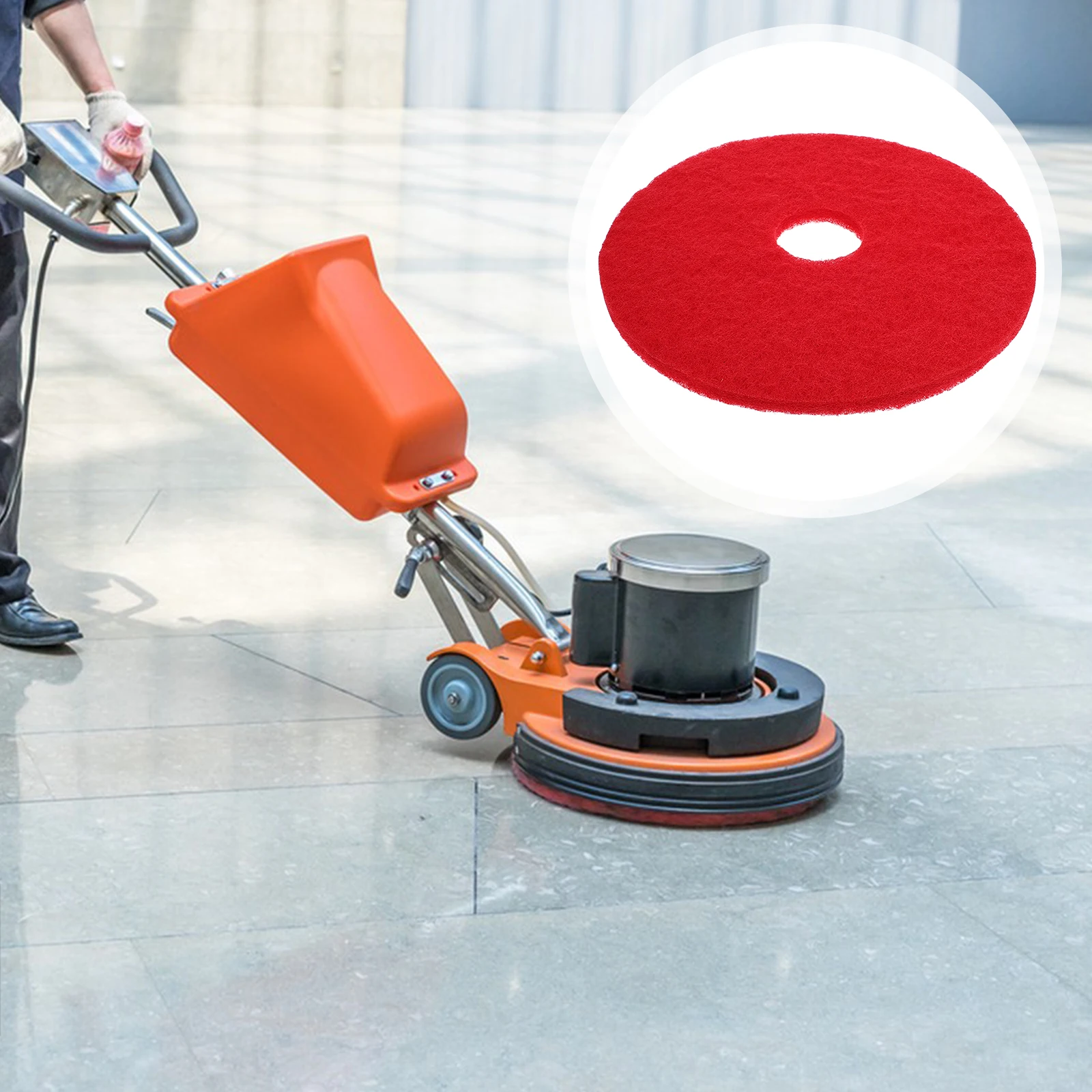 

Floor Scrubber Red Pad Efficient Cleaning Multi-Functional Replaceable Floor Cleaning Pad Durable Materials Suitable For