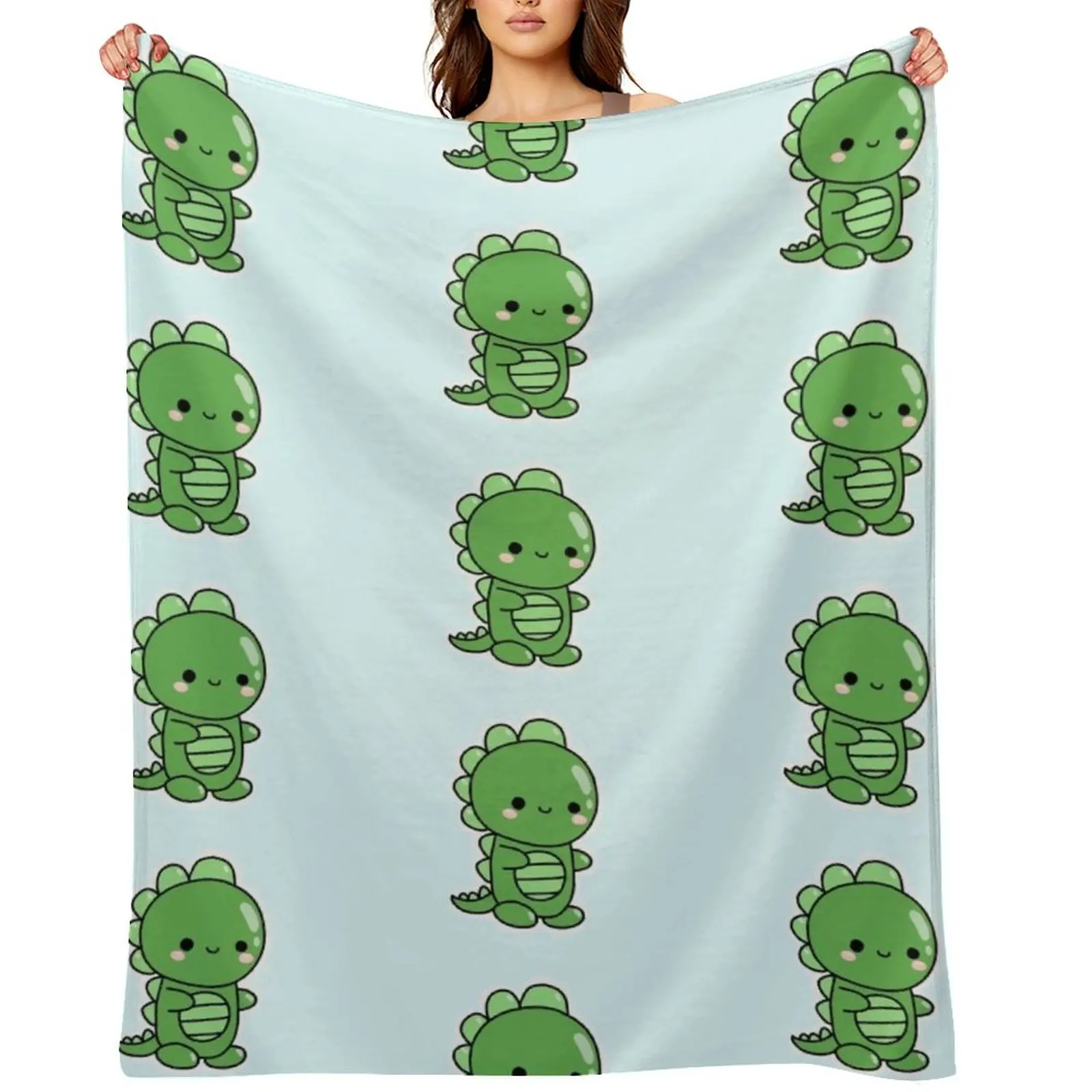 

Cute Kawaii Dinosaur Throw Blanket Fashion Sofas Retros halloween warm winter Blankets