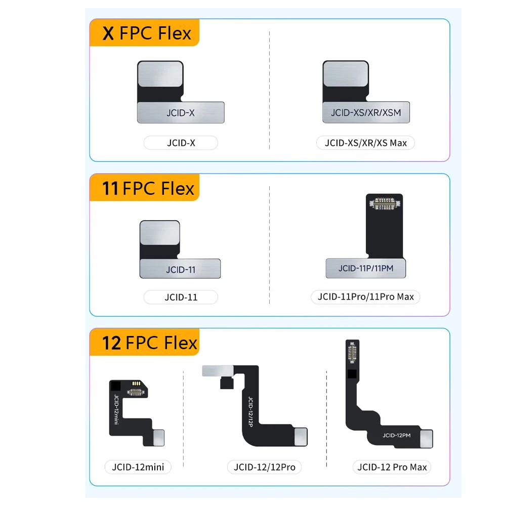 JC Tag-on Flex Cable Face ID Non-removal Repair FPC for IPhone X XR XS 11 12 13 PRO MAX Mini Dot Matrix Repair Programing