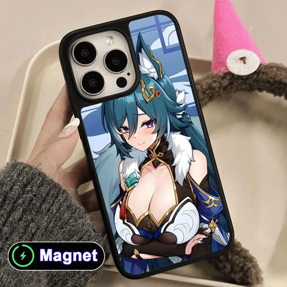 

HSR Yukong Matte Surface Magsafe Mobile Phone Case for iPhone 17 16 15 14 13 12 11 Air Pro Max Plus Colorful Cover