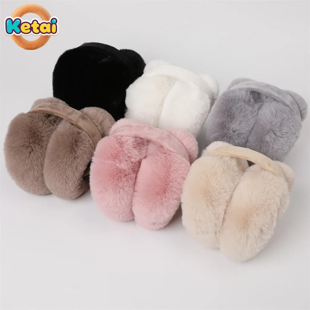 وسائد أذن شتوية للجنسين، أطراف أذن قطيفة قابلة للطي، أغطية أذن قابلة للطي مضادة للتجميد، حقائب أذن قطيفة لطيفة لحماية الأذن